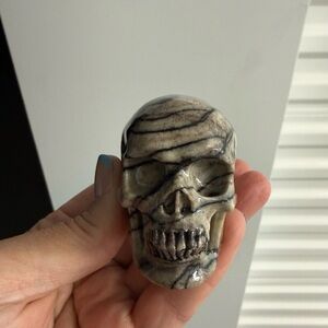 Spider Web Jasper Skull